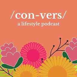 /con-vers/: a lifestyle podcast cover logo