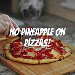 No pineapple on pizzas! logo