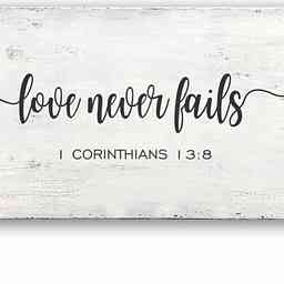 Love Never Fails cover logo