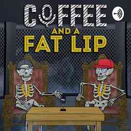 Coffee & a fat lip cover logo
