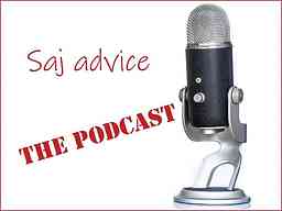 Saj Advice Podcast cover logo