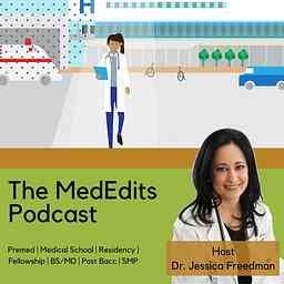 MedEdits Premed Podcast cover logo