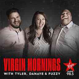 Virgin Mornings in Calgary with Tyler, Danaye and Fuzzy Podcast cover logo