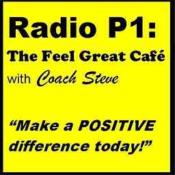 Radio P1: The Feel Great Cafe logo