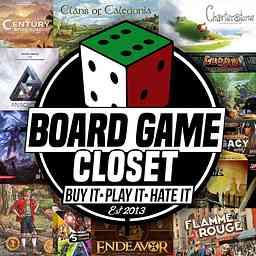 Board Game Closet Podcast cover logo