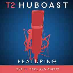 The T2 Hubcast cover logo